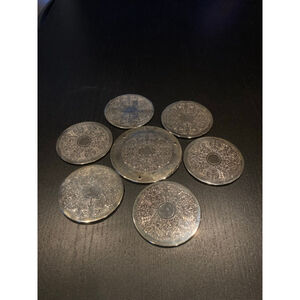 Silver plated Coasters Silver